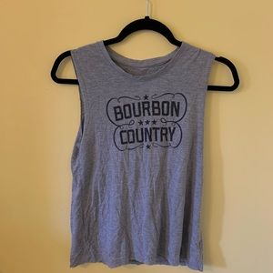 Grey Graphic Tank
